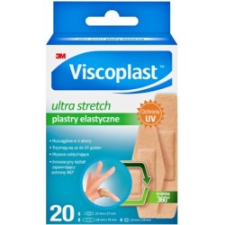 VISCOPLAST Plastry Elastyczne ULTRA STRETCH 20 szt