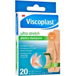 VISCOPLAST Plastry Elastyczne ULTRA STRETCH 20 szt