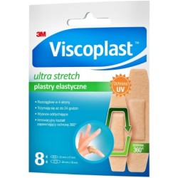 VISCOPLAST Plastry Elastyczne ULTRA STRETCH 8 szt