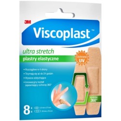 VISCOPLAST Plastry Elastyczne ULTRA STRETCH 8 szt