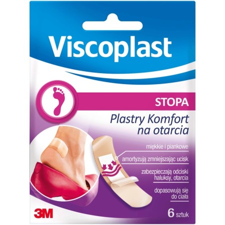 VISCOPLAST KOMFORT MIX na otarcia 6szt