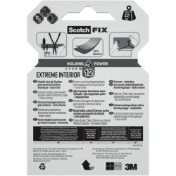 Tasma Dwustronna Montazowa SCOTCH EXTREME 1,8m wewnetrzna