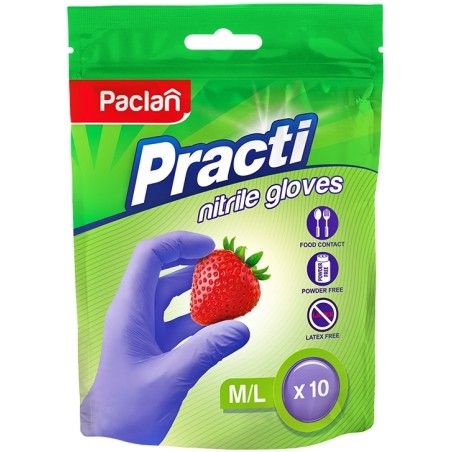 PACLAN Rekawiczki Nitrylowe  M/L  10 szt
