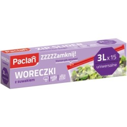 PACLAN WORECZKI Z SUWAKIEM 3L - 15 SZT