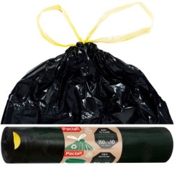 Worki na Smieci PACLAN ECO LINE Z TASMA 150L 10 szt