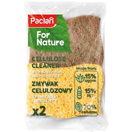 Zmywak Gabka Kuchenna PACLAN FOR NATURE CELULOZA AGAWA 2 szt