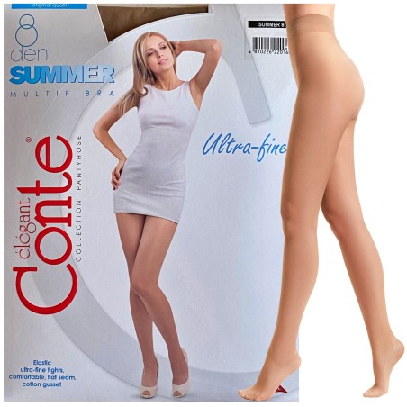 RAJSTOPY DAMSKIE CONTE 8 DEN  SUMMER R5 NATURAL