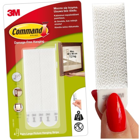 COMMAND Rzepy do Obrazów DUŻE 8 szt - 7,2Kg