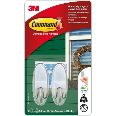COMMAND 3M OUTDOOR HACZYKI ŚREDNIE 2SZT 0,9K 17091