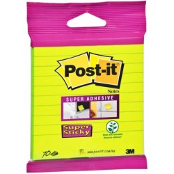 Karteczki Samoprzylepne POST-IT 101x101 70 szt Neon zielone