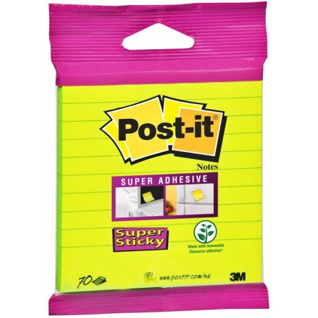 Karteczki Samoprzylepne POST-IT 101x101 70 szt Neon zielone