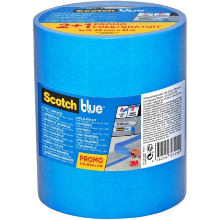 3 SZT SCOTCH BLUE TAŚMA MALARSKA UNIWERSALNA 48mm x 41m
