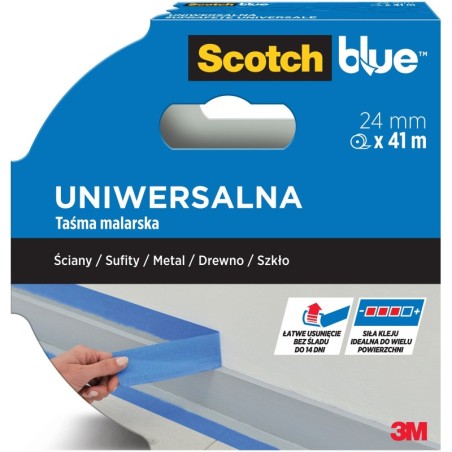 SCOTCH TAŚMA MALARSKA BLUE UNIWERSALNA 24mm x 41m