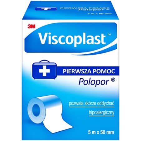 VISCOPLAST POLOPOR  przylepiec 5m*50mm