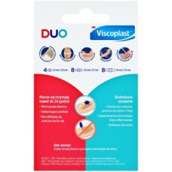 VISCOPLAST DUO WODOODPORNE PLASTRY ELASTYCZNE 20 szt - 3 rozmiary