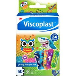 VISCOPLAST Zestaw Plastrow Dla Dzieci MIX 50 szt