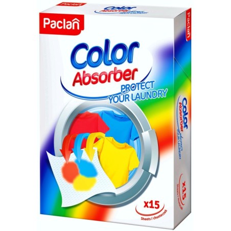 Ściereczki Wyłapujące Kolor PACLAN COLOR ABSORBER 15 SZT