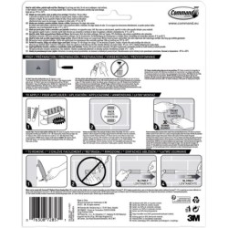 COMMAND Samoprzylepne LUSTRO Łazienka Satyna Nikiel