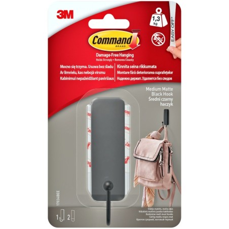 COMMAND HACZYK UCHWYT METALOWY BLACK 1,3 Kg