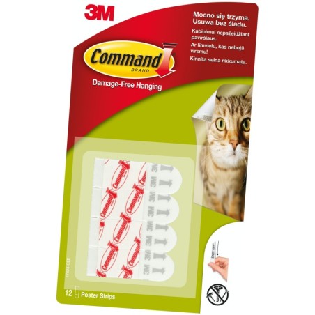 COMMAND 3M PASKI MOCUJĄCE MAŁE 12SZT PLAKAT 17024