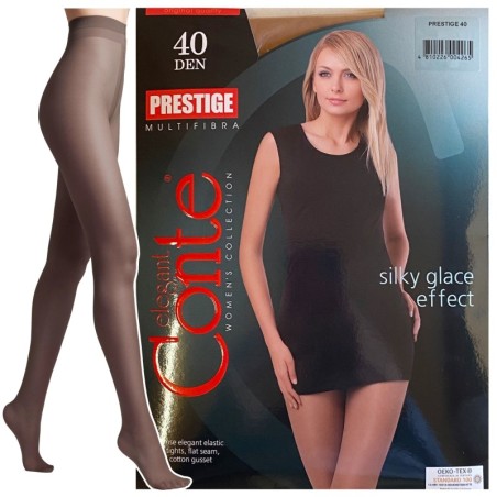 RAJSTOPY PLUS SIZE CONTE 40 DEN PRESTIGE R6 GRAFIT