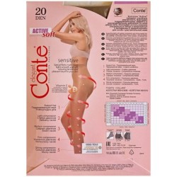 RAJSTOPY WYSZCUPLAJACE CONTE 20 DEN ACTIVE SOFT R4 GRAFIT