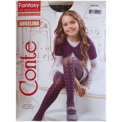 RAJSTOPY WZORY CONTE ANGELINA 158-164 NERO