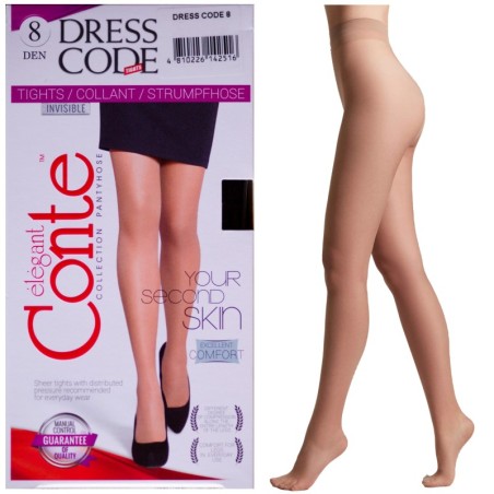 RAJSTOPY DAMSKIE CONTE 8 DEN DRESS CODE R3 BEIGE