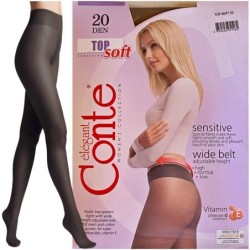 RAJSTOPY DAMSKIE CONTE 20 DEN TOP SOFT R3 NERO