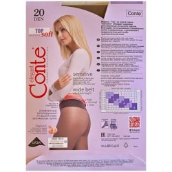 RAJSTOPY DAMSKIE CONTE 20 DEN TOP SOFT R3 NERO