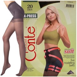 RAJSTOPY WYSZCZUPLAJACE CONTE 20 DEN X-PRESS R3 GRAFIT