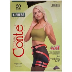 RAJSTOPY WYSZCZUPLAJACE CONTE 20 DEN X-PRESS R3 NATURAL