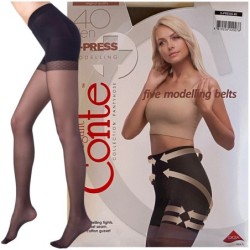 RAJSTOPY WYSZCZUPLAJACE CONTE 40 DEN X-PRESS R3 NERO