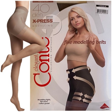 RAJSTOPY WYSZCZUPLAJACE CONTE 40 DEN X-PRESS R4 SHADE