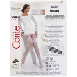 RAJSTOPY WZORY CONTE 20 DEN SENSUALE SLUB R3 BIALE