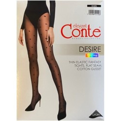 RAJSTOPY DAMSKIE WZORY CONTE 20 DEN DESIRE R5 NERO