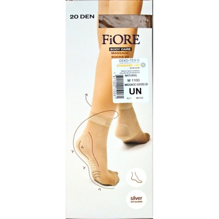 SKARPETKI MASSAGE MEDICA FIORE 20 DEN NATURAL