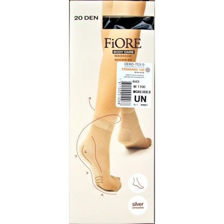 MASSAGE MEDICA SKARPETKI 20den BLACK 5901874303851