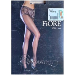 AYLA Rajstopy Wzory Majtki FIORE 40 DEN R2 BLACK