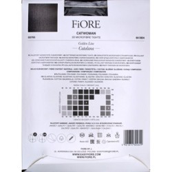 CATWOMAN Rajstopy Wzory FIORE 3D 60 DEN R3 BLACK