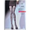 CLARISSA Rajstopy Wzory FIORE 40 DEN R4 LIGHT GREY