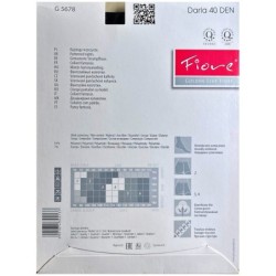 DARLA Rajstopy Wzory FIORE 40 DEN R4 BLACK