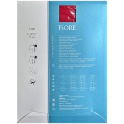 GLOSSY Rajstopy Grube FIORE 70 den R2 DARK GREEN