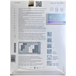 HOLLY Rajstopy Wzory FIORE 3D 60 DEN R3 LINEN