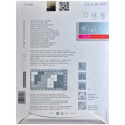 IZYDA Rajstopy Wzory FIORE 3D 80 DEN R2 WHITE