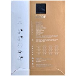 KIM Rajstopy Wzory FIORE kropki 15 den R5 BLACK