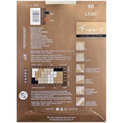 LAMI Rajstopy Wzory FIORE 40 DEN R2 BLACK