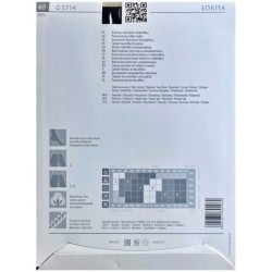 LORISA Rajstopy Wzory FIORE 40 DEN R3 BLACK