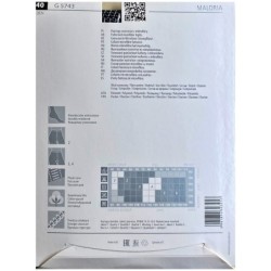 MALORIA Rajstopy Wzory FIORE 3D 40DEN R3 BLACK-WHITE