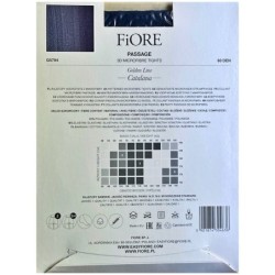 PASSAGE Rajstopy Wzory Grube FIORE 60DEN 3D R2 NAVY BLUE